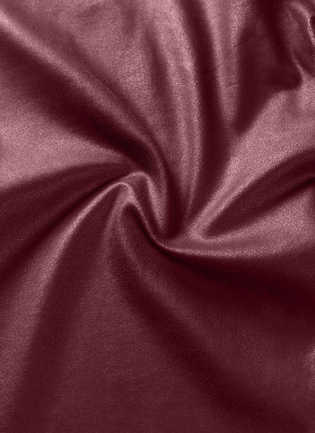 CRZ YOGA Damen Butterluxe Faux Leder Kunstleder-Leggings - 71cm Rotes Merlot-Folienmuster
